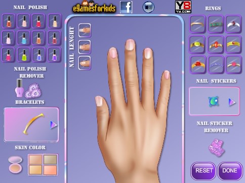 Princesa Rapunzel: maquillaje de uñas
